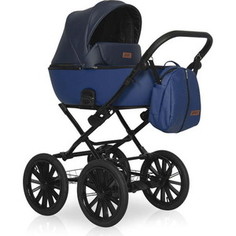 Коляска 2 в 1 Riko Basic OZON Prestige 01 графит-синий