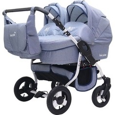 Коляска 2 в 1 Bart Plast FENIX DUO PRIME 04 светло-синий джинс