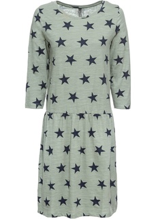 Платье из трикотажа с рисунком звездочек Bonprix