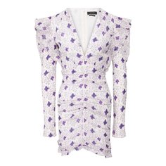 Платье из смеси хлопка и шелка Isabel Marant