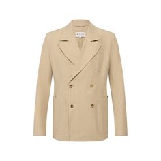 Пиджак из смеси льна и хлопка Maison Margiela