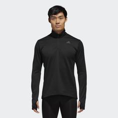 Лонгслив для бега Response Climawarm 1/4 Zip adidas Performance