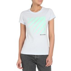 Футболка NEW BALANCE WT01526 серо-голубой