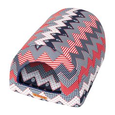 Домик для кошек и собак Xody Тоннель №1, хлопок, морячок, синий, красный, 50x36x30см