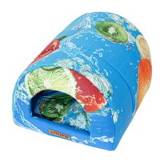 Домик для кошек и собак Xody Тоннель №1, хлопок, фреш, голубой, 50x36x30см