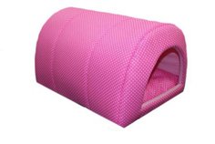 Домик для кошек и собак Xody Тоннель №1, хлопок, розовый, 50x36x30см