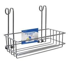 Полка навесная на рейлинг, 20х10х16 см МультиДом