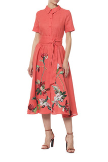 Платье женское Yukostyle 1030/5 красное 48 RU