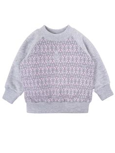 Джемпер для девочки Мамуляндия 19-838 Футер, Серый меланж р.80