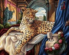Картина по номерам Paintboy Original "Римский леопард", 40x50 см