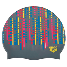 Шапочка для плавания Arena Print 2, серый
