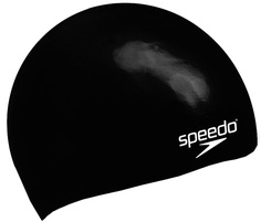 Шапочка для плавания Speedo Plain Moulded Silicone Cap Junior black