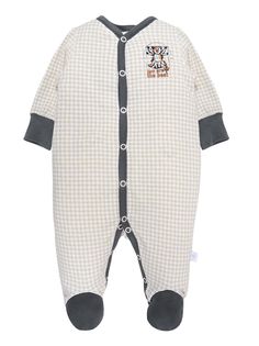 Комбинезон для мальчика Мамуляндия 19-907 Интерлок, Бежевый р. 68