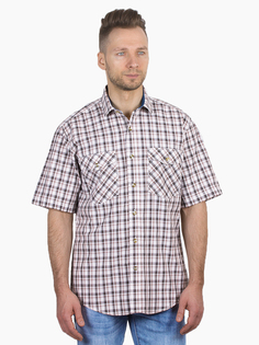 Рубашка мужская Dairos GD81100394 коричневая XL