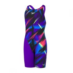 Гидрокостюм Speedo Junior Fastskin Endurance+ Openback Kneeskin, black/purple, 26 EU