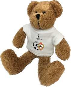 Мягкая игрушка "Медведь Тедди в футболке Champions League" 185405 ПФК ЦСКА