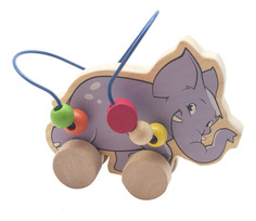 Каталка детская Игрушки из дерева "Слон"