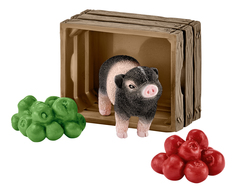 Игровой набор Поросенок с яблоками Schleich Farm World 42292