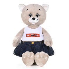 Мягкая игрушка Maxitoys Мышель джинсовой юбке и футболке, 25 см