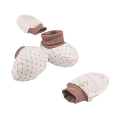 Комплект Крошкин дом варежки Анти-царапки и пинетки 0-3 мес