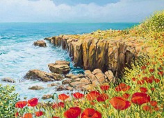 Подставки на пробке Побережье Нормандии 40х29 см(4шт) Top Art Studio
