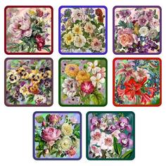 Прихватка «Купеческие цветы», 17х17 см МультиДом