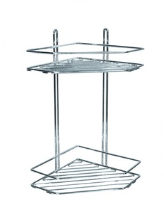 Полка двухъярусная угловая хром BATH PLUS 1519