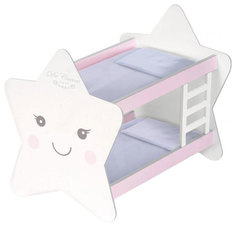 Кроватка для куклы двухъярусная "Мартин", 51,5 см De Cuevas