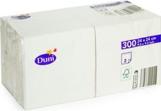 Салфетки бумажные Биг Пак 2 слоя белые 300 шт. 24х24 см Duni