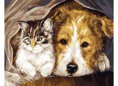 Картина по номерам Paintboy "Вместе теплее", 40x50