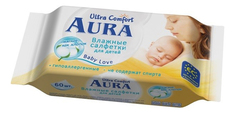 Влажные салфетки Aura Ultra Comfort, 60 шт.