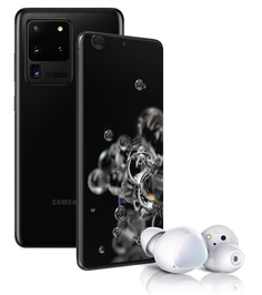 Смартфон Samsung Galaxy S20 Ultra 128Gb Black + Наушники Samsung Galaxy Buds+ White