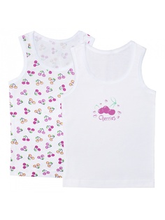 Комплект маек 2 шт Веселый малыш Белый р.92