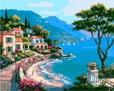 Картина по номерам ВанГогВоМне "Солнечная бухта", 40x50