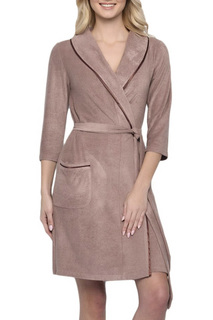 Халат женский Nic Club UNA MATTINA 1805 коричневый 2XL