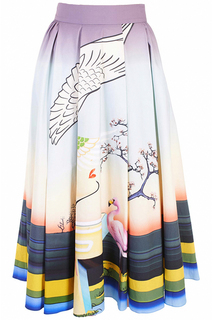 Юбка женская Mary Katrantzou 72747 голубая 8 UK