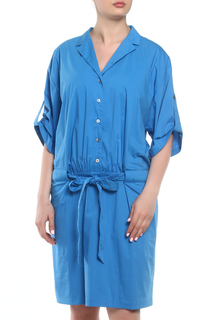 Платье женское Barbara Schwarzer 2128168/33 синее 44 DE