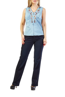 Майка женская LAFEI-NIER AI77167-F голубая M