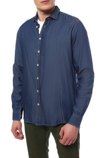 Рубашка мужская Sand SS16 INDIGO TENCEL - SIMON. синяя 42 EU