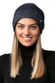 Шапка женская Noryalli 47502 синяя 58