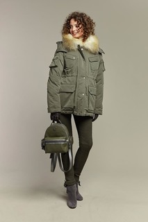 Парка женская Naumi 18 W 780 2 42 OLIVE зеленая 40 RU