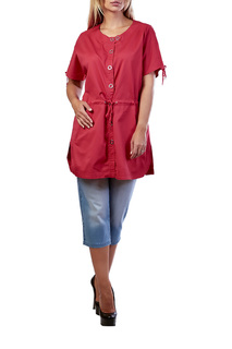 Туника женская LAFEI-NIER H722526R-F красная 3XL