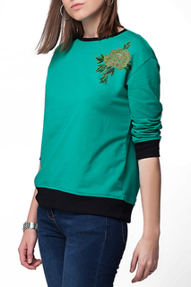 Джемпер женский Vilatte D49.542 зеленый 56 RU