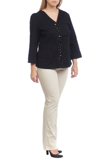 Жакет женский LAFEI-NIER H721885E-1F черный 4XL