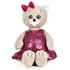 Мягкая игрушка Maxitoys Мышель в красном платье с пайетками и бантиком, 25 см
