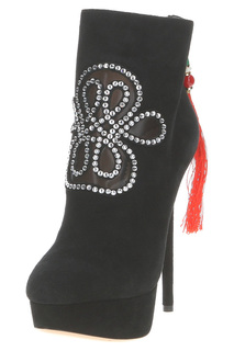 Ботильоны женские Charlotte Olympia F143629 черные 37 RU