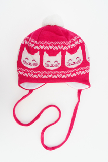 Ушанка для девочки Marhatter, цв.розовый, р-р 48