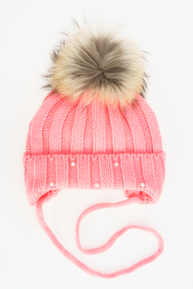 Ушанка для девочки Marhatter, цв.розовый, р-р 48