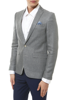 Блейзер мужской Sand BLACK FORMAL SS17 HOPSACK DELAVE-STAR.NORMAL серый 52 EU