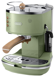 Рожковая кофеварка DeLonghi Icona Vintage ECOV 311.GR Green Delonghi